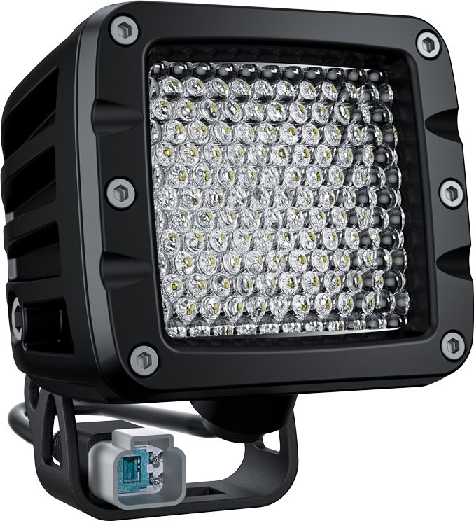 Светодиодная фара рабочего света Aurora 76x76 мм 40W (комплект 2 шт). Артикул ALO-K-2-E4T