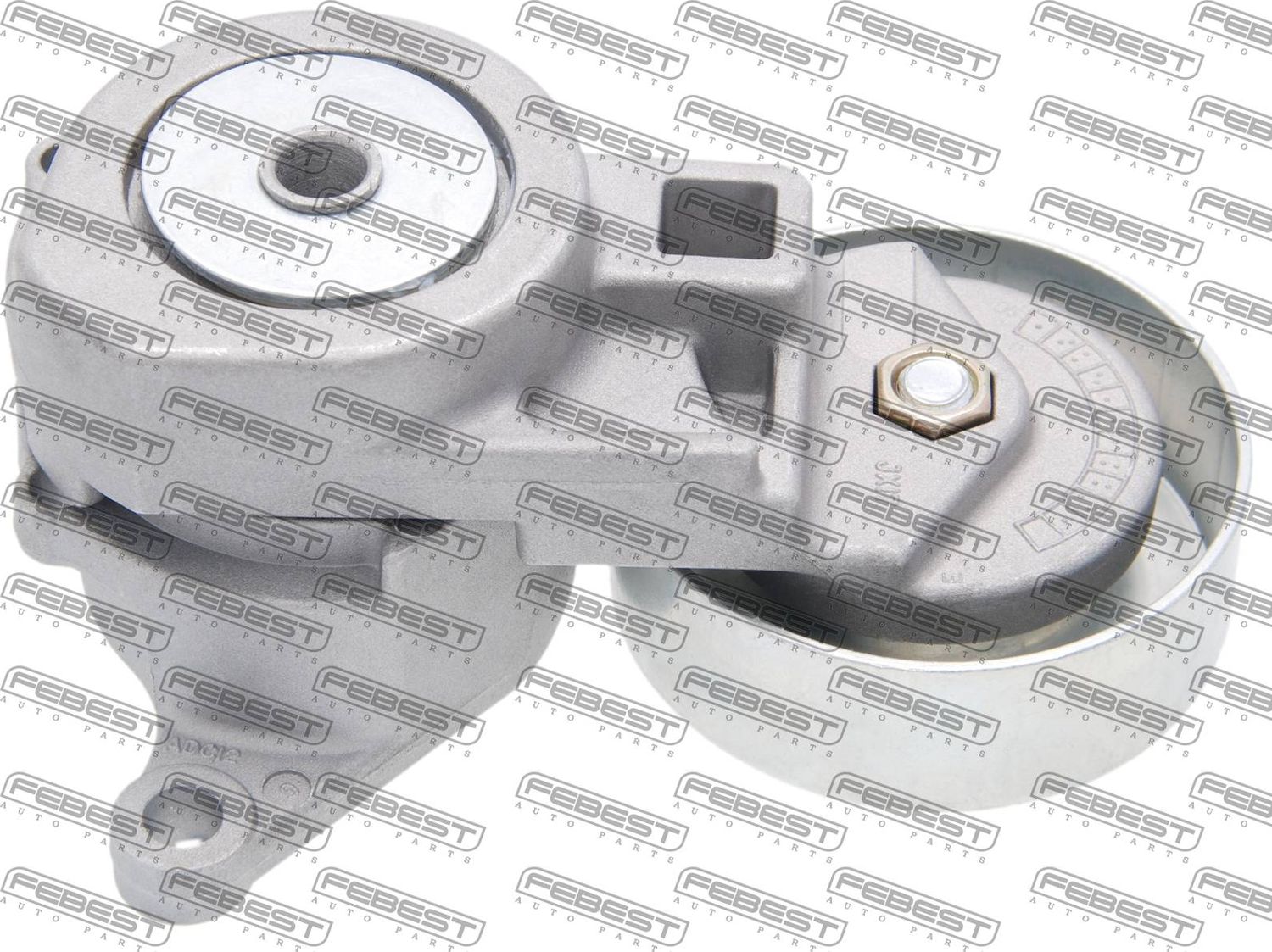 Натяжной ролик (натяжитель) приводного клинового зубчатого ремня Febest. Артикул 0490-CU5W