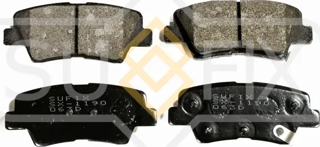 Колодки тормозные задние (Sufix). Артикул SX1190