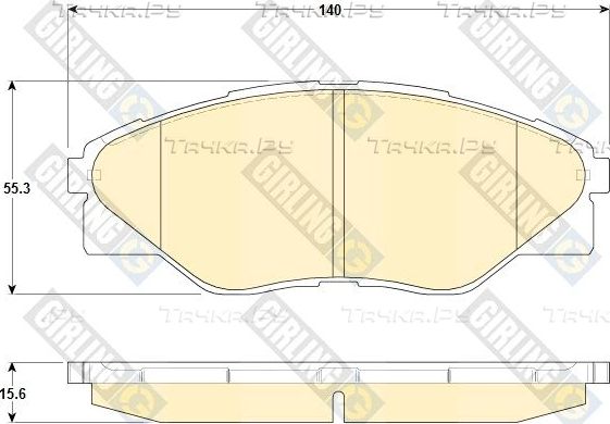 Тормозные колодки Girling. Артикул 6135329