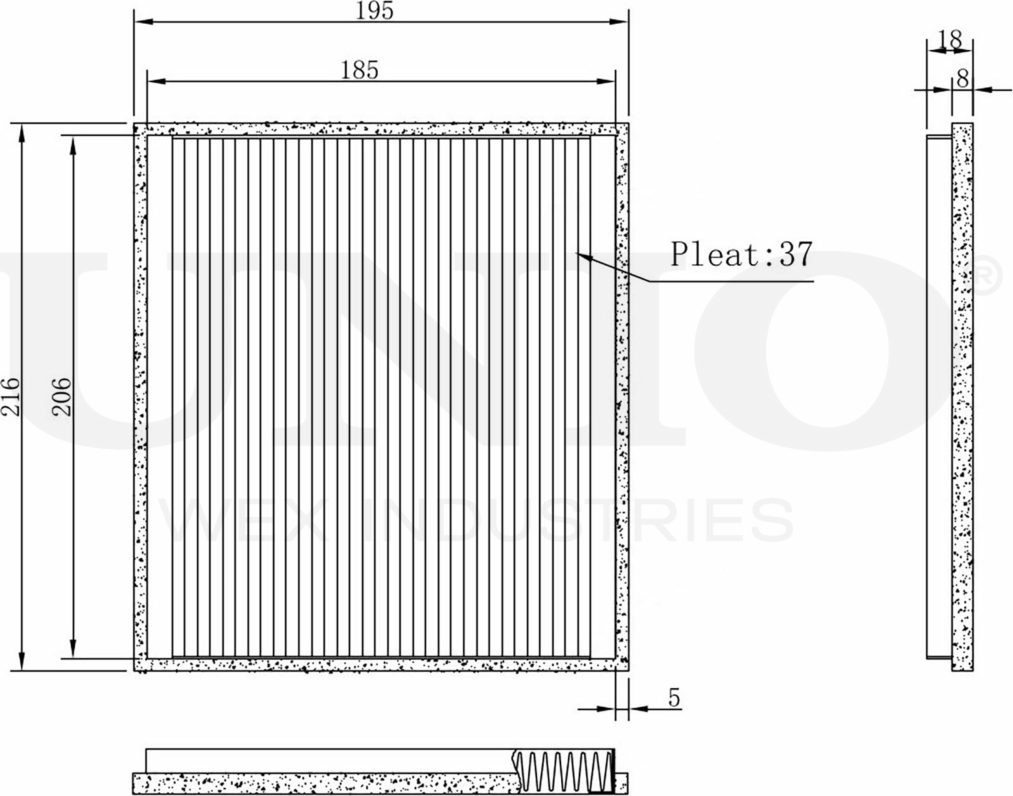 Фильтр салона (Unio). Артикул FLT-40029
