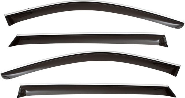 Дефлекторы Chromex для окон (c хром. молдингом) для Hyundai Palisade I 2018-2026 кроссовер. Артикул CHROMEX.63045