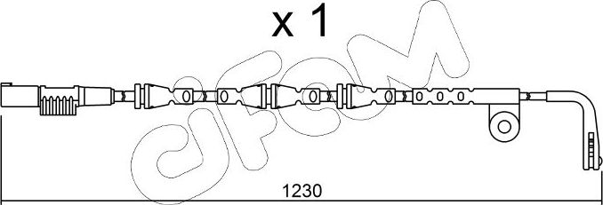 Датчик износа тормозных колодок  Metelli. Артикул SU.257