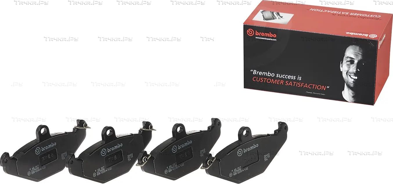 Тормозные колодки Brembo PRIME LINE задние для Renault Laguna I 1993-2001. Артикул P 68 017