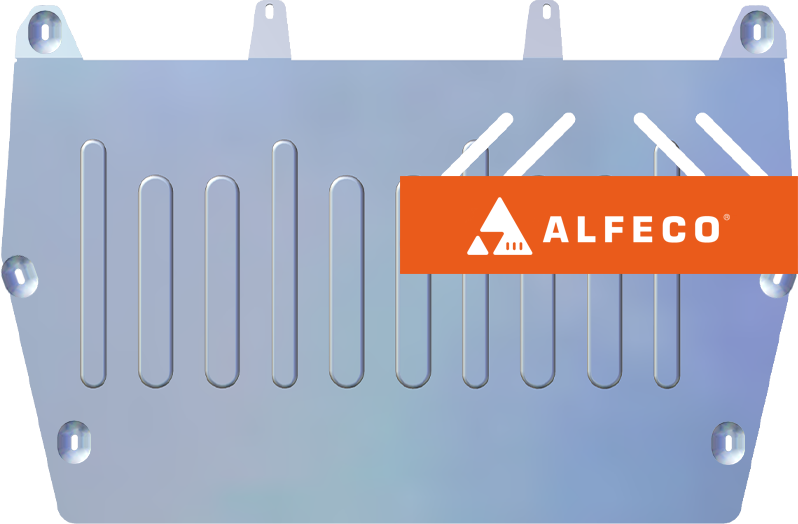 Защита алюминиевая Alfeco (4мм) для картера и КПП Changan CS95 2017-2026. Артикул ALF.57.13 AL4