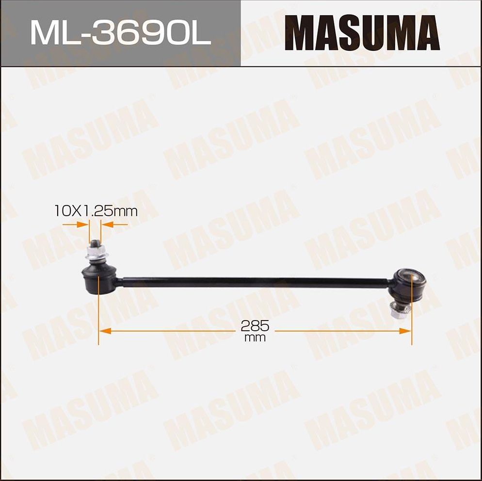 Стойка (тяга) стабилизатора Masuma передняя левая для Lexus RX I 1998-2003. Артикул ML-3690L
