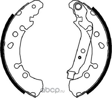 Тормозные колодки Dynamatrix задние для Toyota Yaris II 2005-2012. Артикул DBS4037