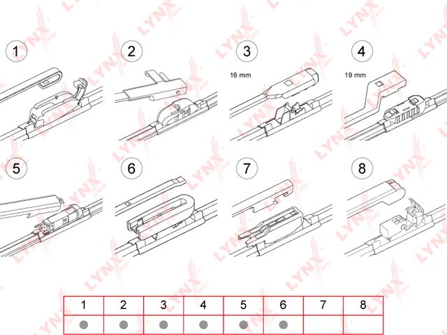 Щетка стеклоочистителя (дворник) LYNXauto. Артикул XF400