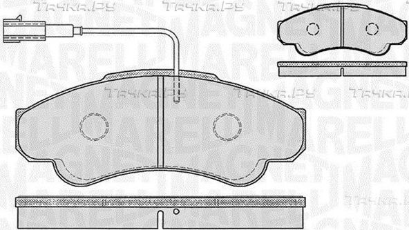 Тормозные колодки Magneti Marelli. Артикул 363916060187