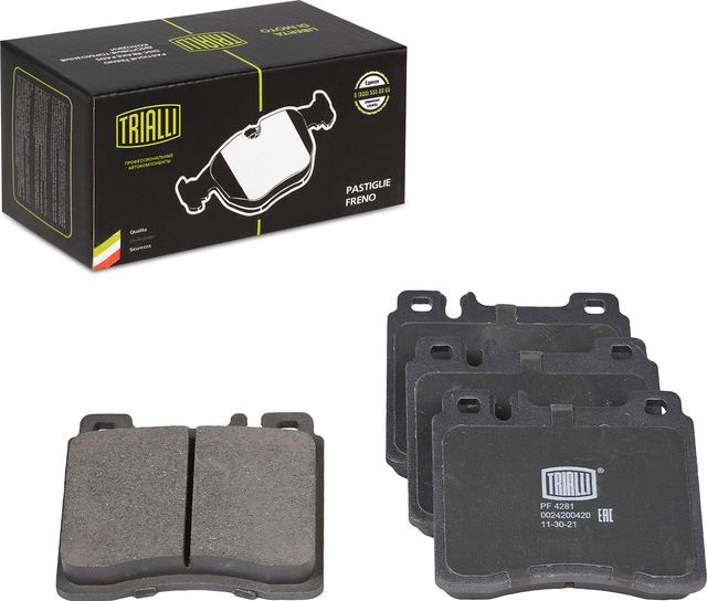 Тормозные колодки Trialli (Low-Metallic). Артикул PF 4281