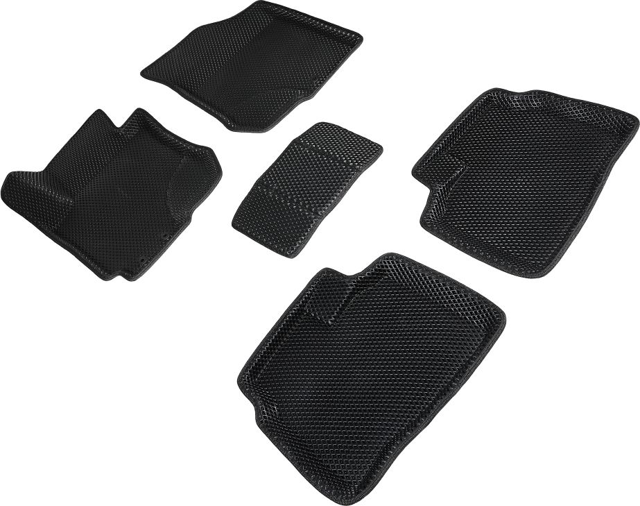 Коврики Seintex 3D EVA Ромб для салона Hyundai i30 2009-2011 ЧЕРНЫЕ. Артикул 95284