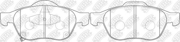 Тормозные колодки NiBK. Артикул PN1236