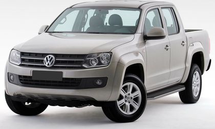 Пороги алюминиевые Rival Premium для Volkswagen Amarok 2010-2016. Артикул A193ALP.5803.1
