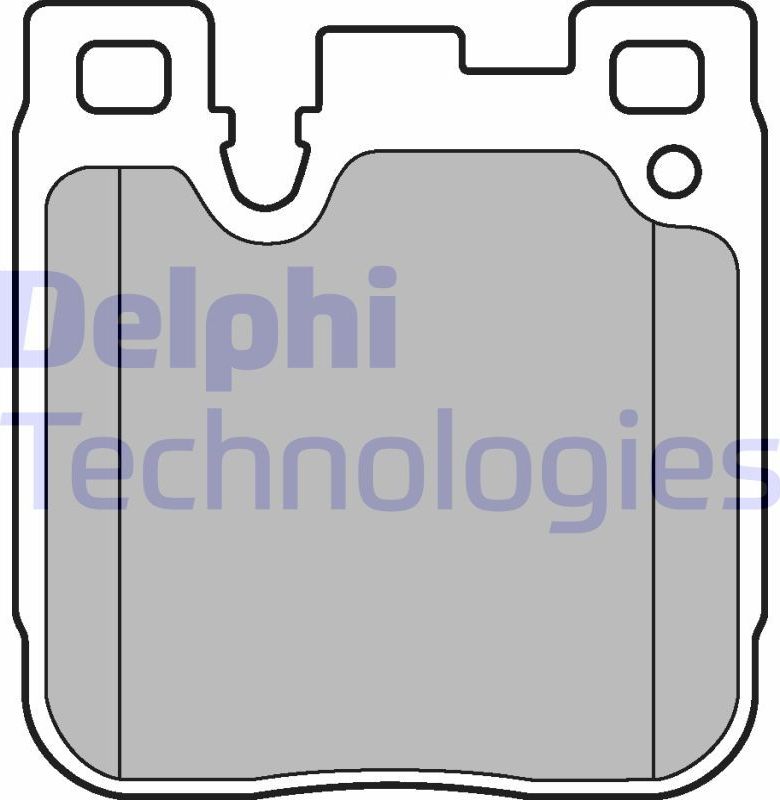 Тормозные колодки Delphi (Low-Metallic). Артикул LP3249