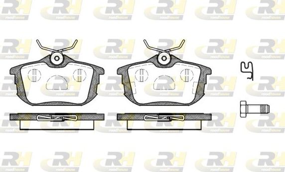 Тормозные колодки RoadHouse задние для Haima M3 2013-2026. Артикул 2605.02