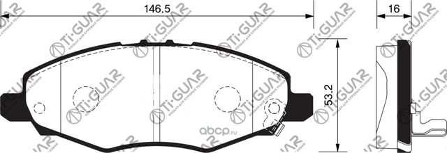 Тормозные колодки (TI-Guar). Артикул TG1831