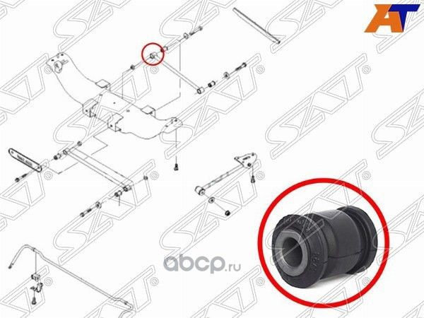 Сайлентблок заднего поперечного рычага CHEVROLET L (SAT). Артикул ST96550051