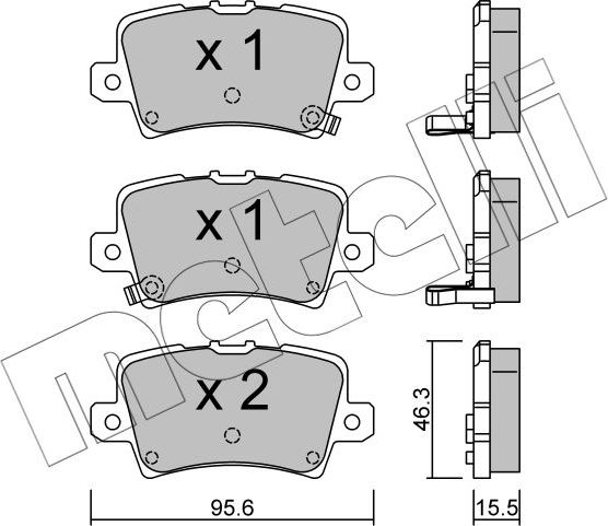 Тормозные колодки Metelli. Артикул 22-0729-0