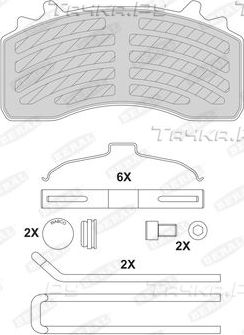 Тормозные колодки BERAL. Артикул BCV29223TK
