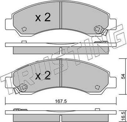 Тормозные колодки Trusting. Артикул 905.0