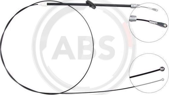 Трос ручника (тросик ручного тормоза) ABS. Артикул K13321