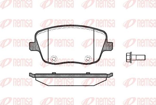 Тормозные колодки Remsa. Артикул 0775.00