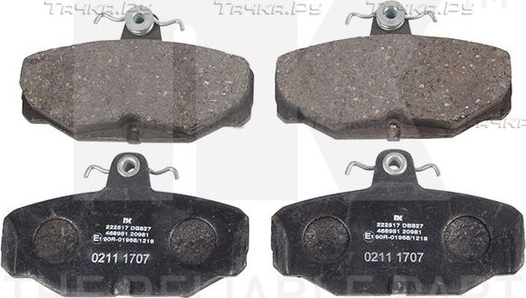 Тормозные колодки NK задние для TVR Griffith 1991-1997. Артикул 222517