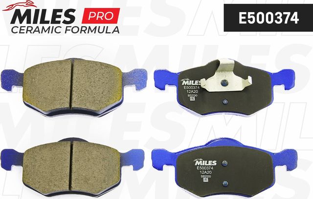 Тормозные колодки Miles (Керамика). Артикул E500374