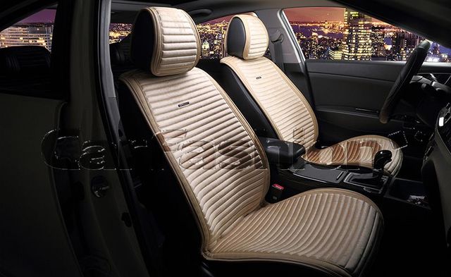 Накидки универсальные CarFashion Monaco Plus для авто, цвет Бежевый/Бежевый/Бежевый/Бежевый. Артикул 21834