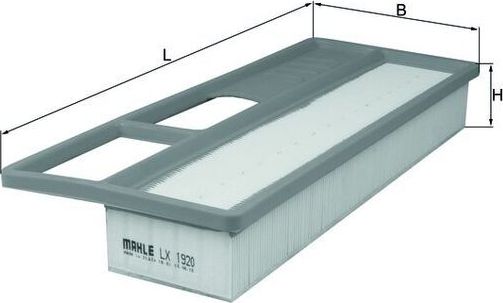Воздушный фильтр Mahle-Knecht. Артикул LX 1920