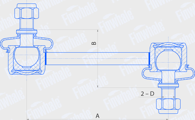 Стойка (тяга) стабилизатора Finwhale. Артикул SL643
