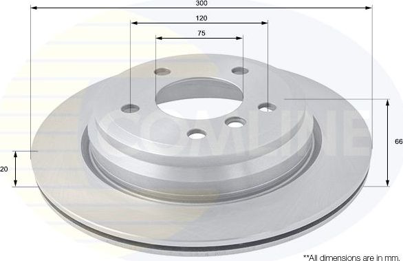 Тормозной диск Comline COATED. Артикул ADC1761V