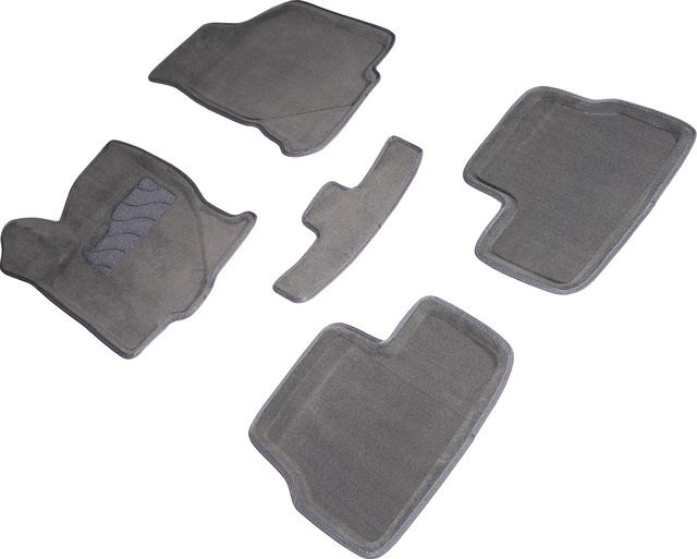 Коврики Seintex 3D ворсовые для салона Datsun mi-DO 2015-2020 СЕРЫЕ. Артикул 91866