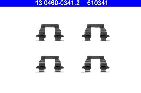 ПЛАСТИНЫ НАПРАВЛЯЮЩИЕ ТОРМ КОЛОДОК ATE. Артикул 13.0460-0341.2