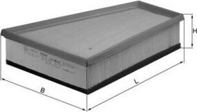 Воздушный фильтр Mahle для Citroen Berlingo I 1999-2002. Артикул LX 731