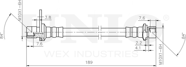 Шланг тормозной (Unio). Артикул BRH-10103