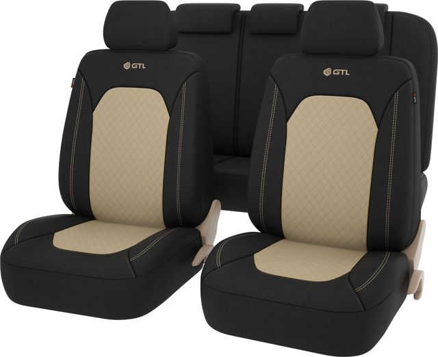 Чехлы универсальные PSV GTL Romb на сидения, цвет Бежевый. Артикул 133465