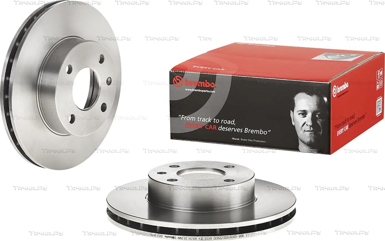 Тормозной диск Brembo PRIME LINE для Ford Escort III 1982-1985. Артикул 09.5134.10