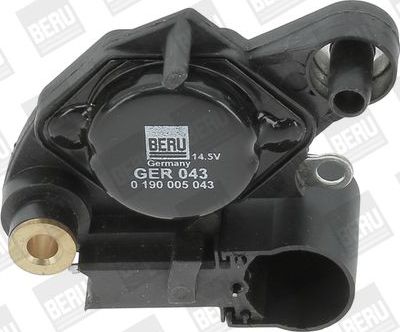 Реле-регулятор напряжения генератора Beru для Volkswagen Vento 1991-1998. Артикул GER043