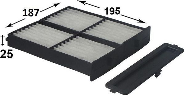 Салонный фильтр JS Asakashi для Mitsubishi Pajero Pinin 1999-2007. Артикул AC301J