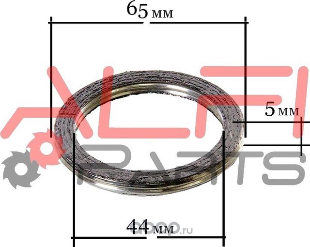 КОЛЬЦО-ПРОКЛАДКА СИСТЕМЫ ВЫХЛОПА (90917-06044) 44/65/5 (Alfi Parts). Артикул GP1009