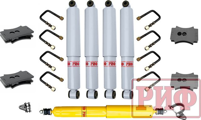 Лифт-комплект РИФ для ГАЗ Соболь 2018-2026, лифт 30 мм. Артикул RIF-Gaz-2-18-G