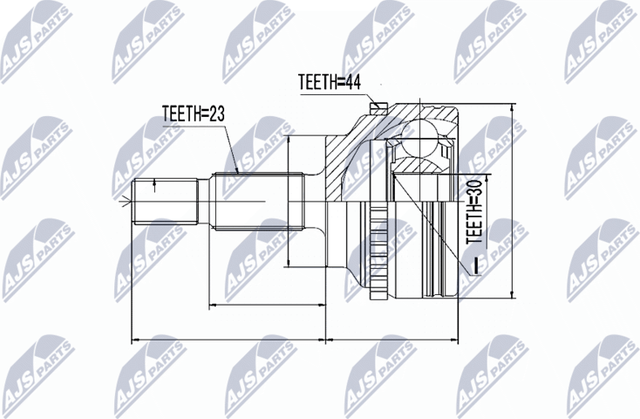 Шрус наружный (граната) NTY. Артикул NPZ-RE-020