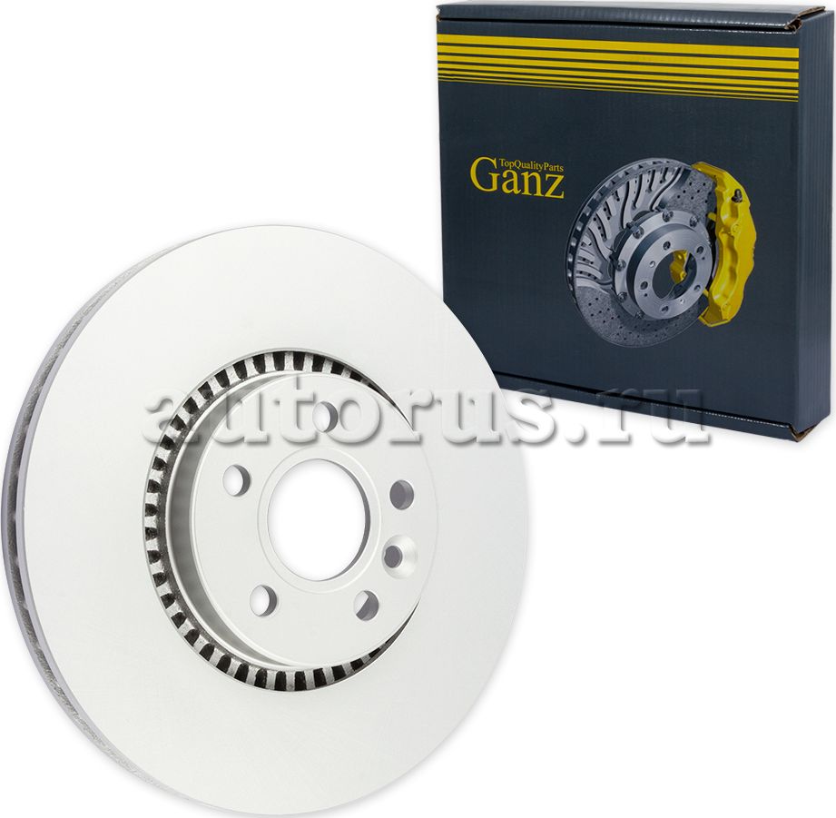 Диск тормозной передний с покрытием (Ganz). Артикул GIJ10137