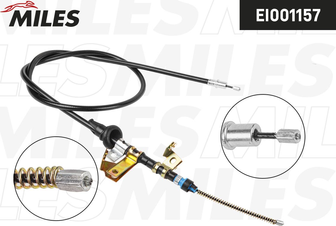 Трос ручника (тросик ручного тормоза) Miles. Артикул EI001157