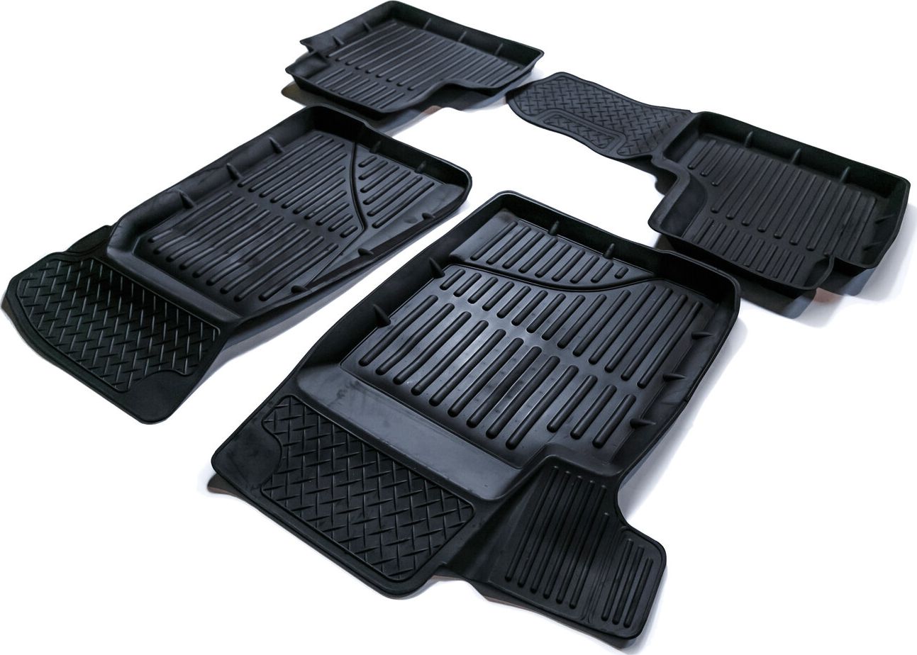 Коврики SRTK 3D STANDART для салона Chevrolet Niva 2002-2009 Черный. Артикул CH.NIV.01007