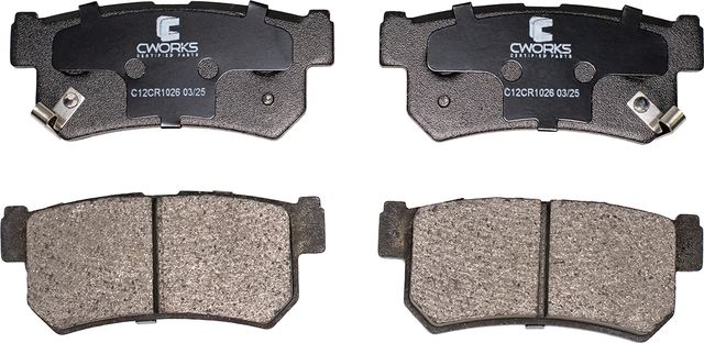 Колодки тормозные задние (Low Metallic) (Cworks). Артикул C12CR1026