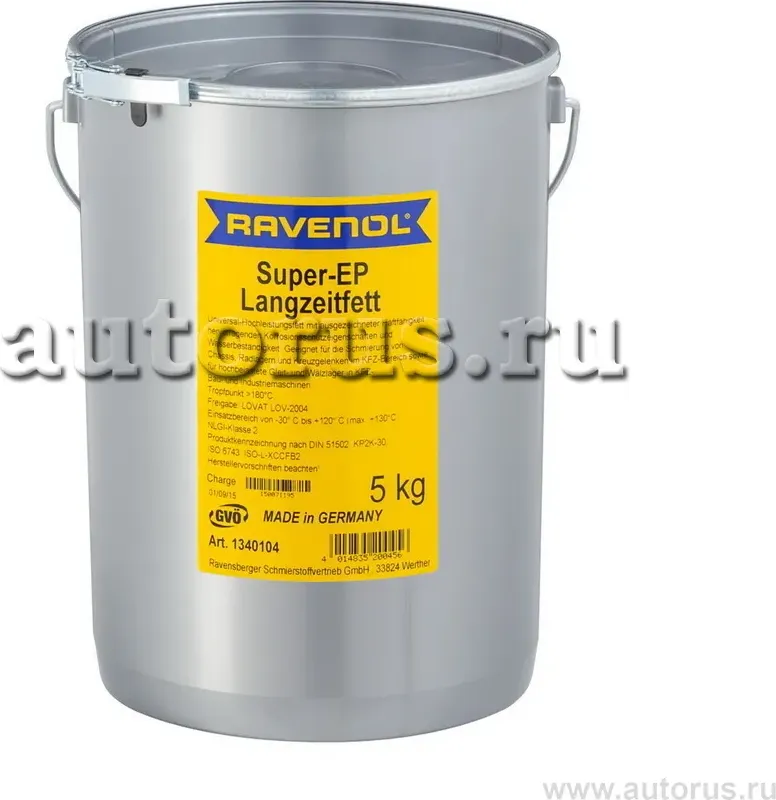 Смазка RAVENOL Super EP-Langzeitfett ( 5кг). Артикул 4014835200456