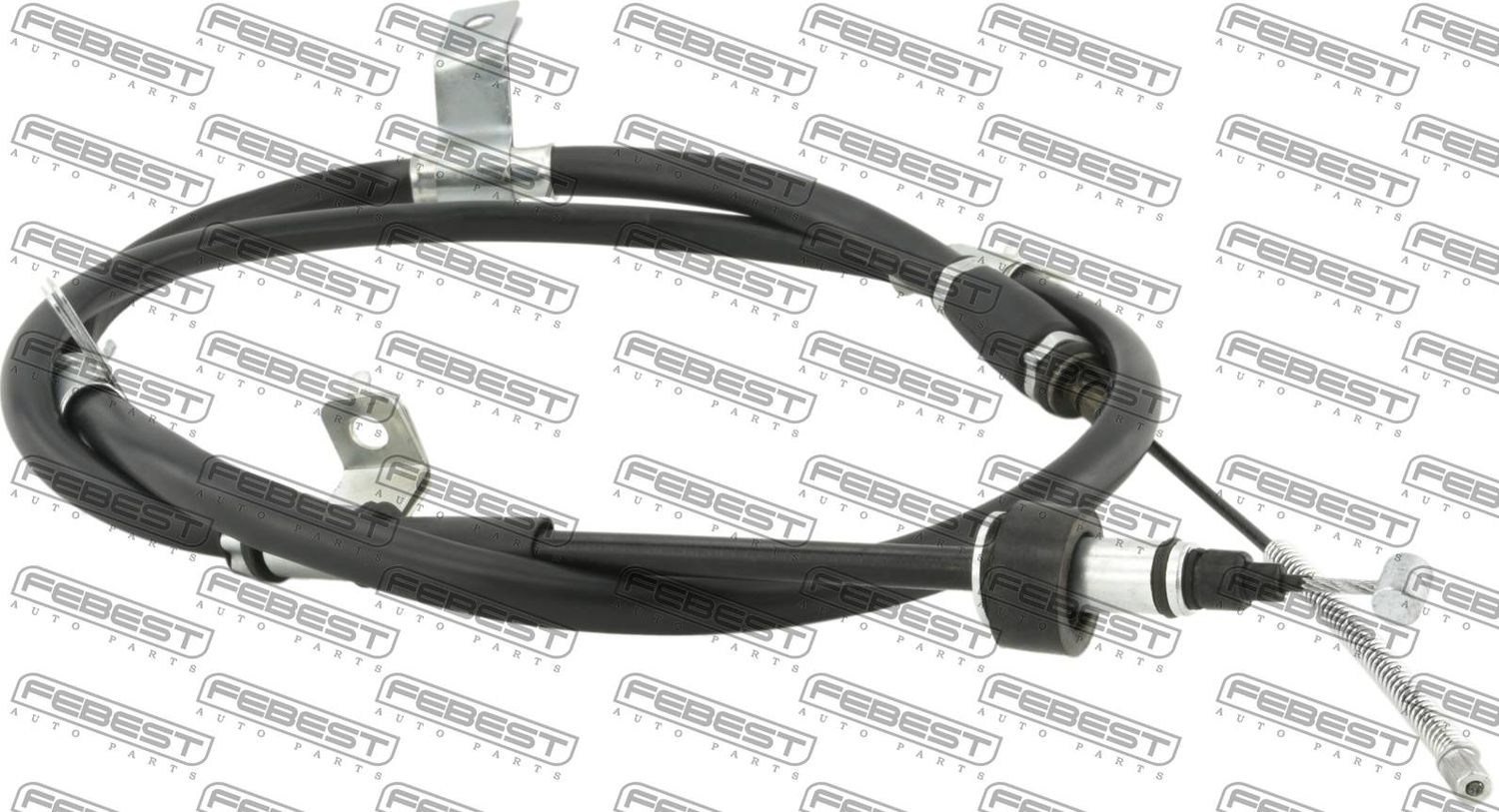 Трос ручника (тросик ручного тормоза) Febest. Артикул 12100-IX35RH