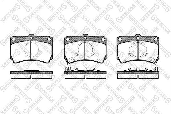 Тормозные колодки Stellox передние для Mazda MX-3 I 1991-1998. Артикул 223 012-SX